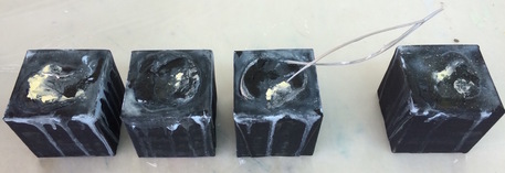 Mondwelle / je 8 x 8 x 8 cm