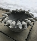 Birds Party / Beton / Durchmesser ca. 45 cm